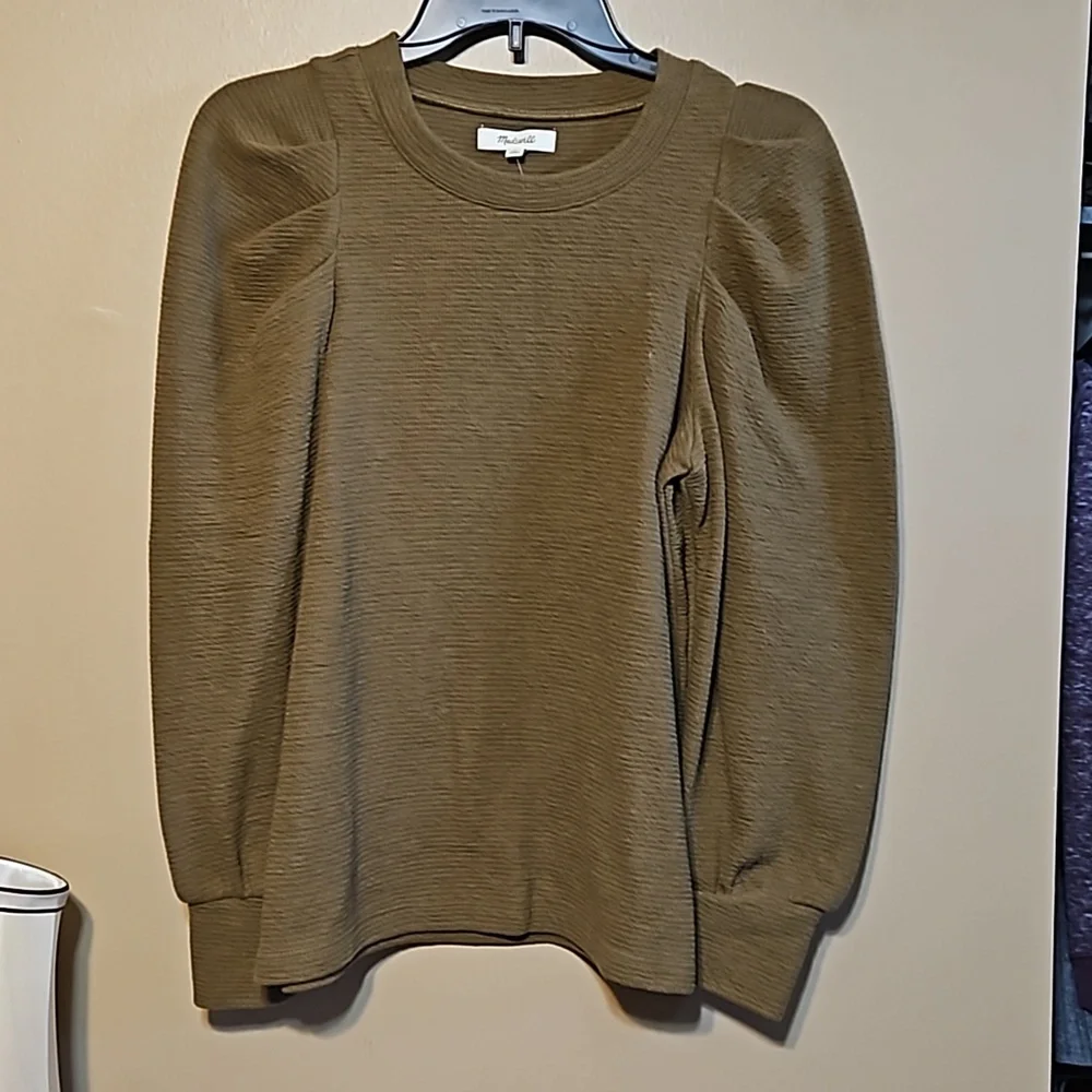 NWT Madewell Pleated Top - Picture 5 of 10